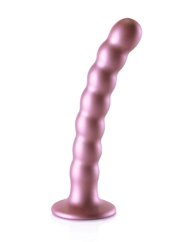OUCH! Beaded Silicone Waterproof G-Spot Dildo - Image 4