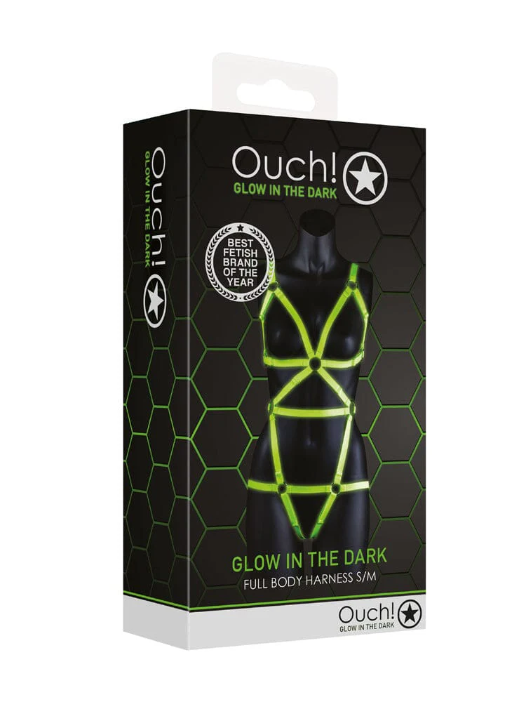 OUCH! Glow In The Dark Full Body Harness - Image 2