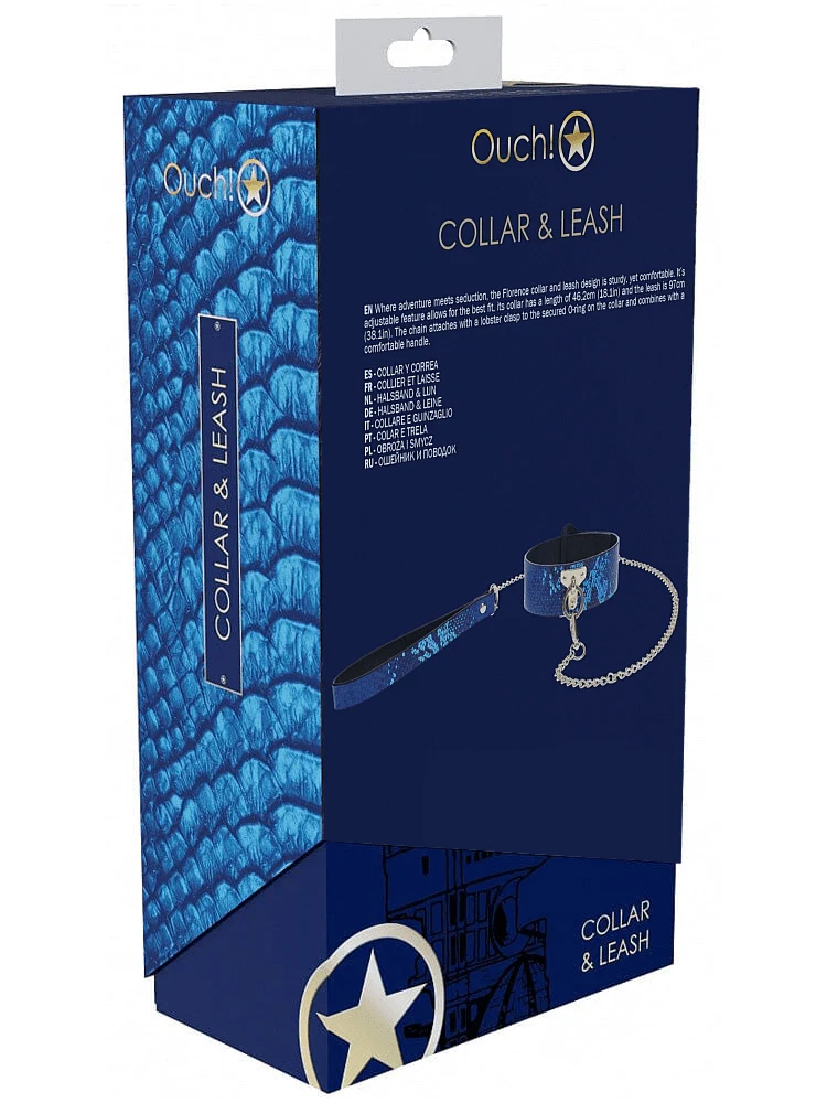 Ouch! International Florence Collection Blue Collar Set - Image 2