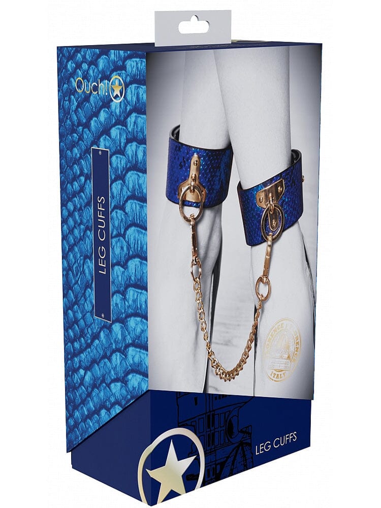 Ouch! International Florence Collection Blue Leg Cuffs - Image 2