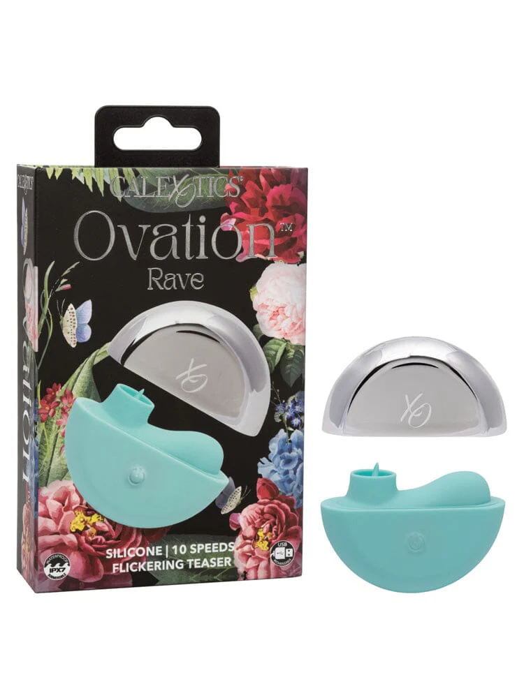 Ovation Rave Silicone Handheld Flickering Clitoral Massager - Image 2