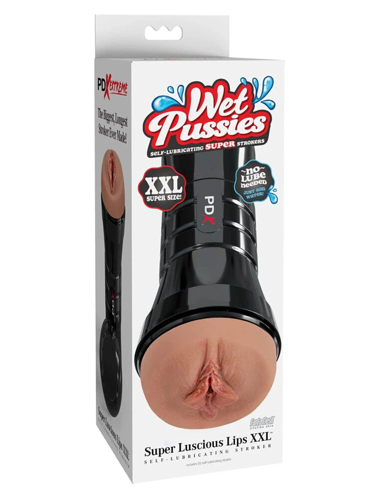 PDX Extreme - Wet Pussies - Super Luscious Lips XXL - Brown - Image 2
