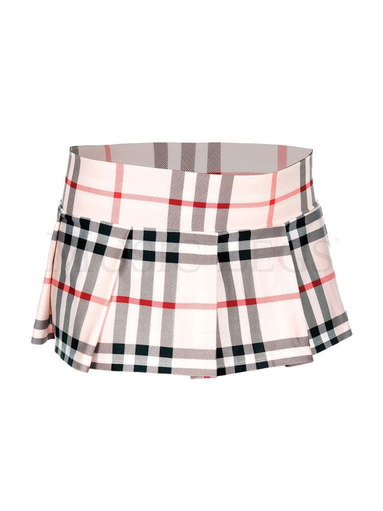 Plaid Pleated Skirt ML