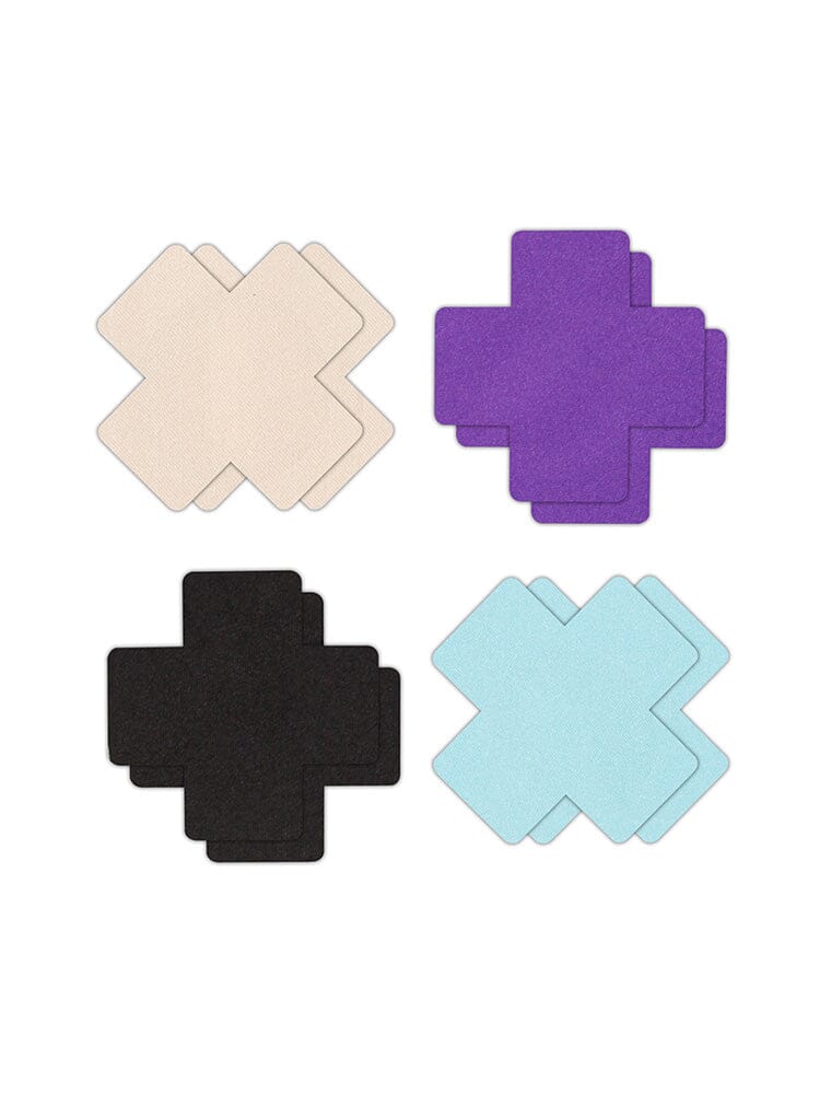 Pretty Pasties 4 Set Cross I Nipple Covers