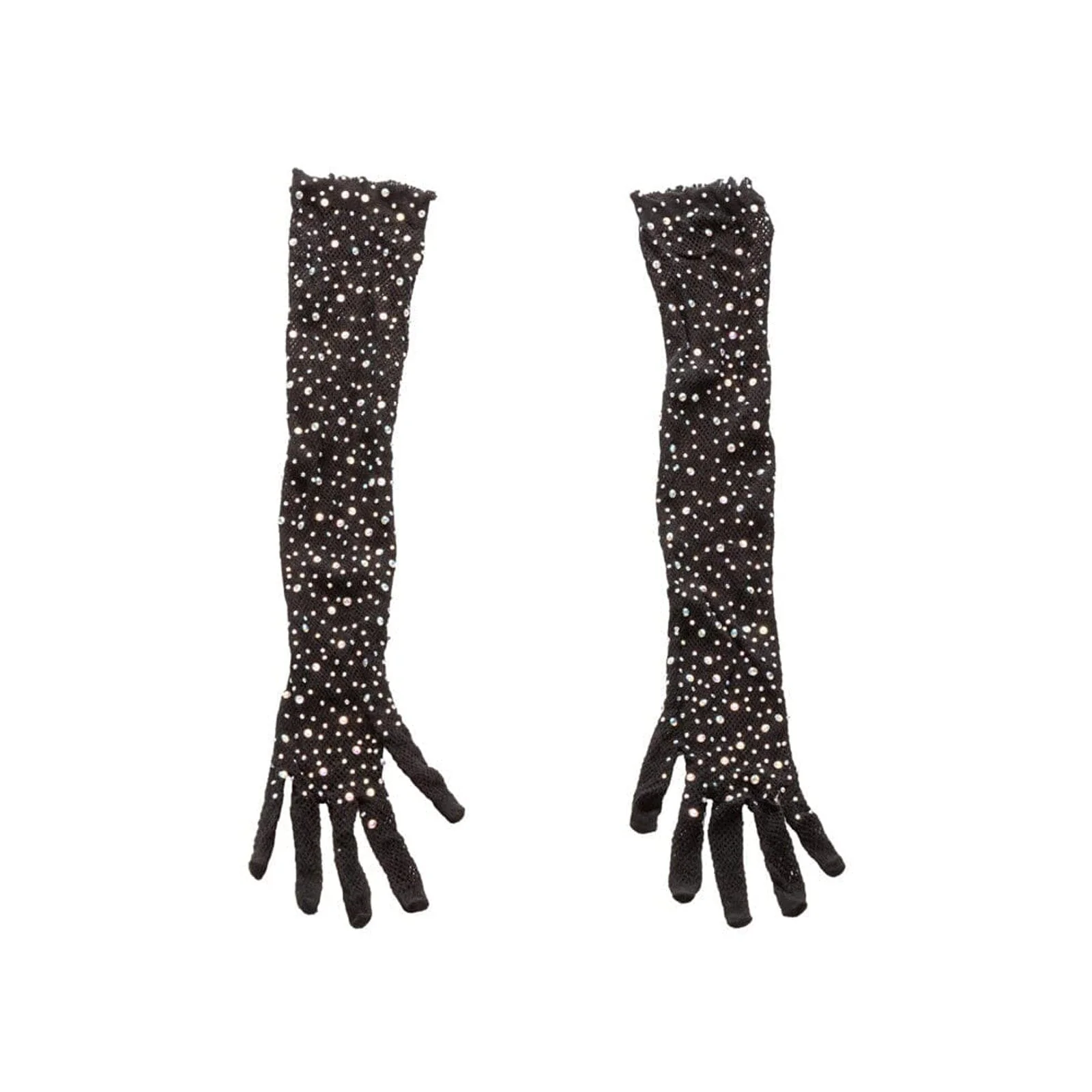 Radiance Bondage Jeweled Full Length Gloves