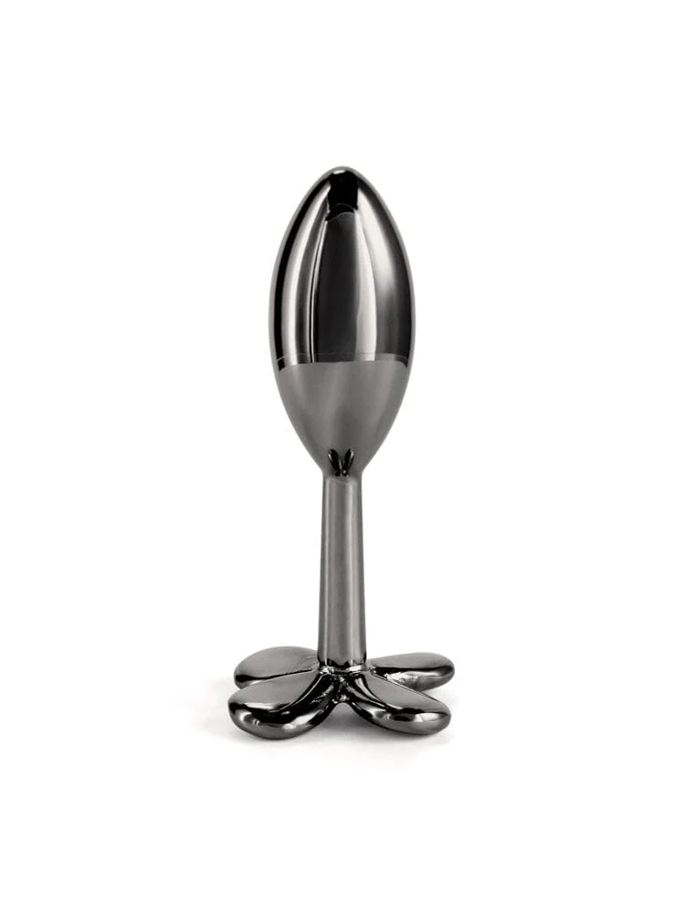 Rear Assets Gunmetal 4 Leaf Clover Aluminum Butt Plug