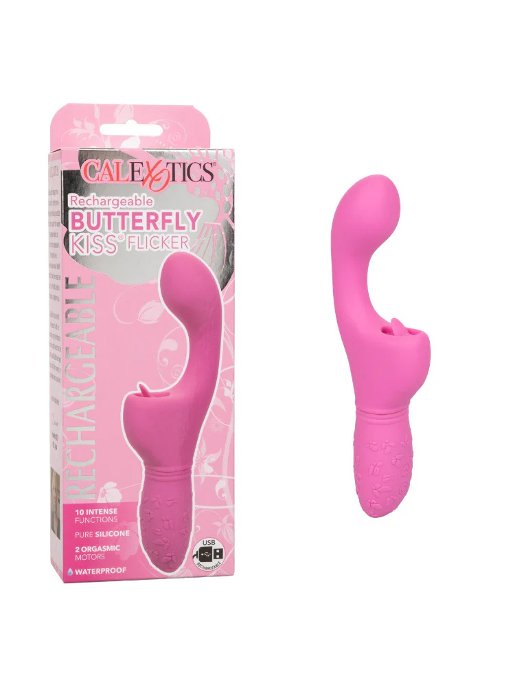Rechargeable Butterfly Kiss Flicker G-Spot Vibrator - Image 2