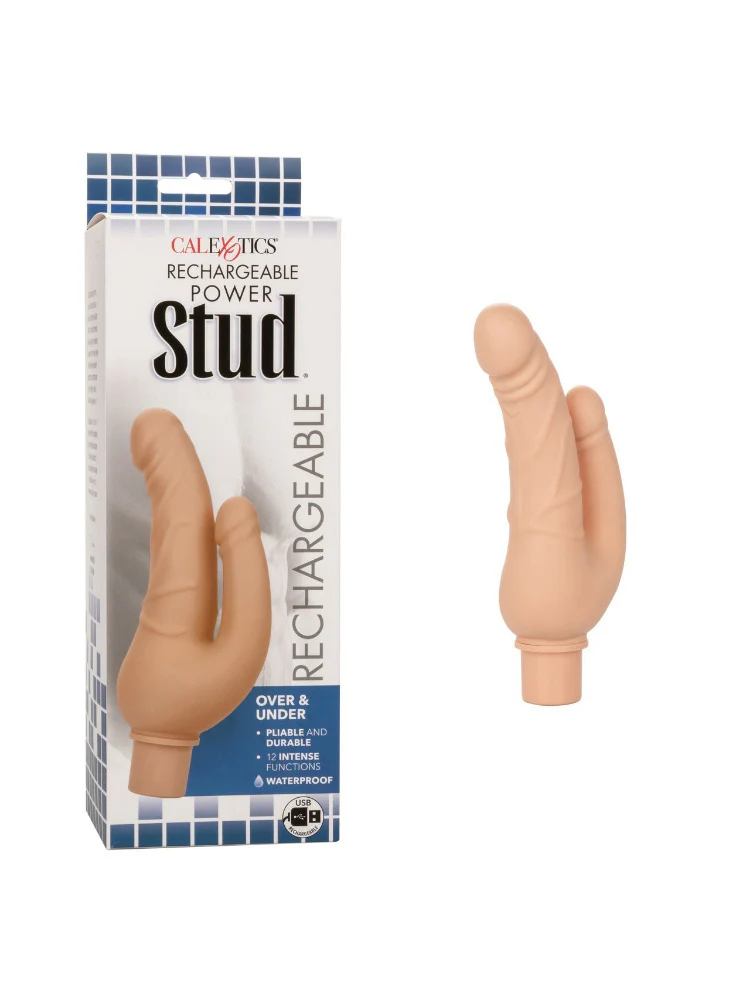 Rechargeable Power Stud Over & Under Vibrator - Image 2