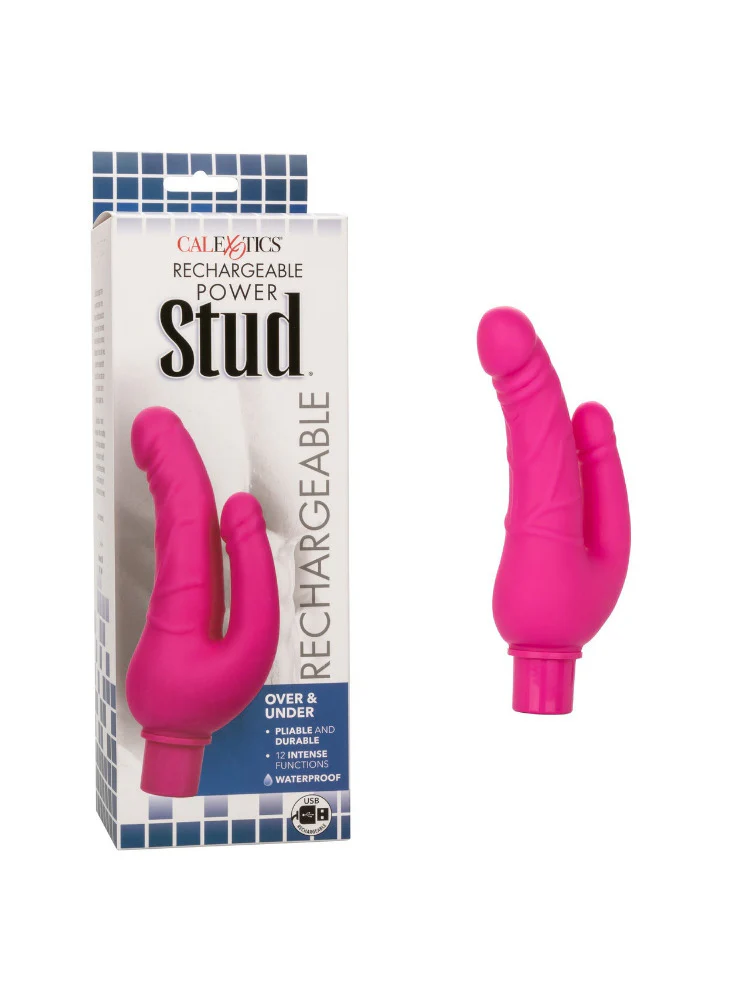 Rechargeable Power Stud Over & Under Vibrator - Image 8