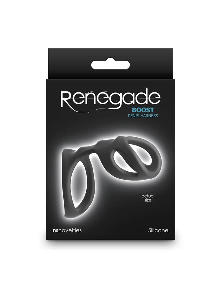 Renegade Booster Black Silicone Erection Enhancement Ring - Image 2