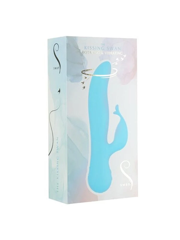 Rotating & Vibrating Kissing Swan Teal - Image 2