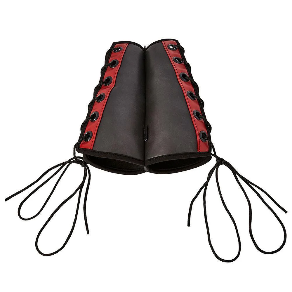 Saffron Bondage Gauntlet BDSM Arm Cuffs