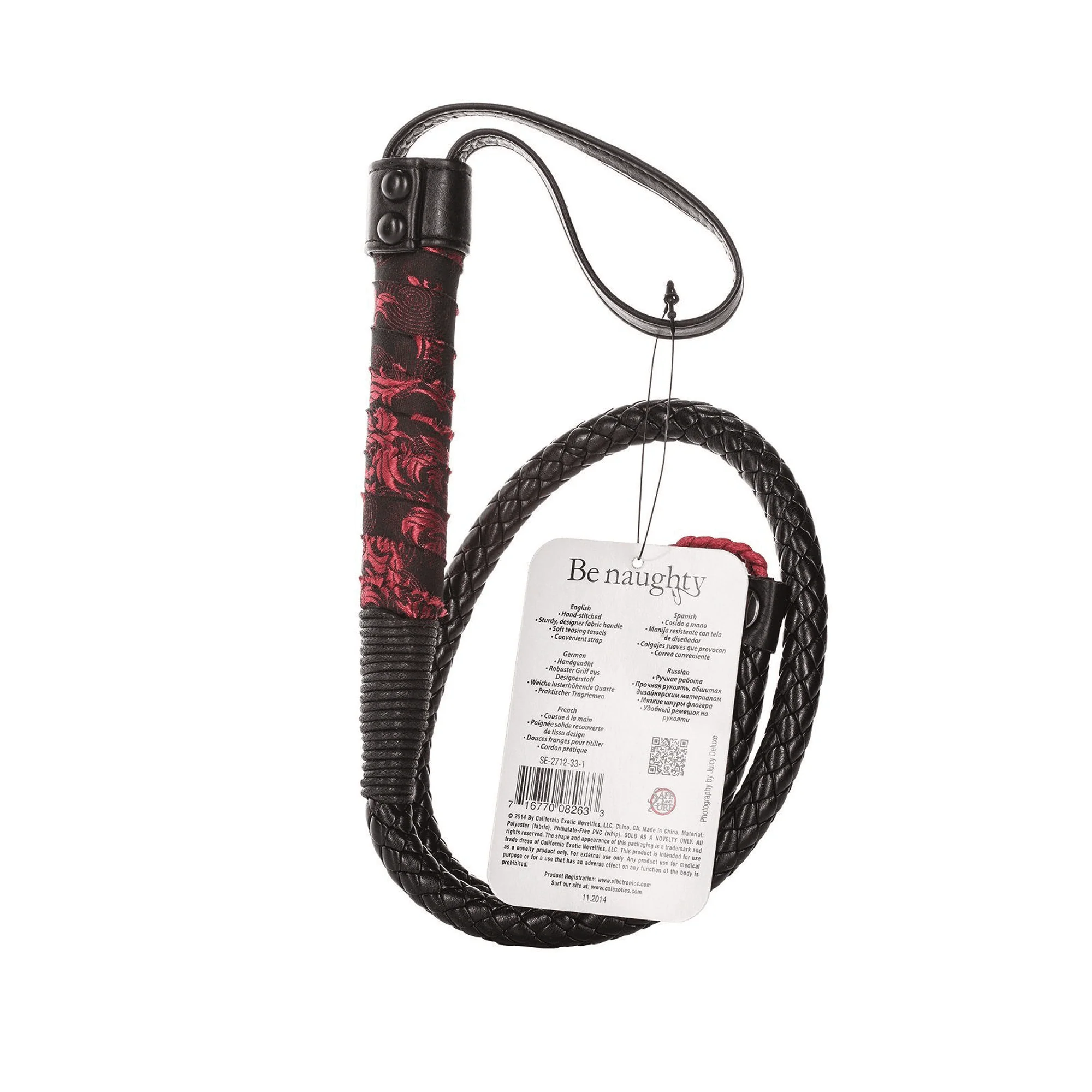Scandal BDSM Braided Bull Whip - Image 2