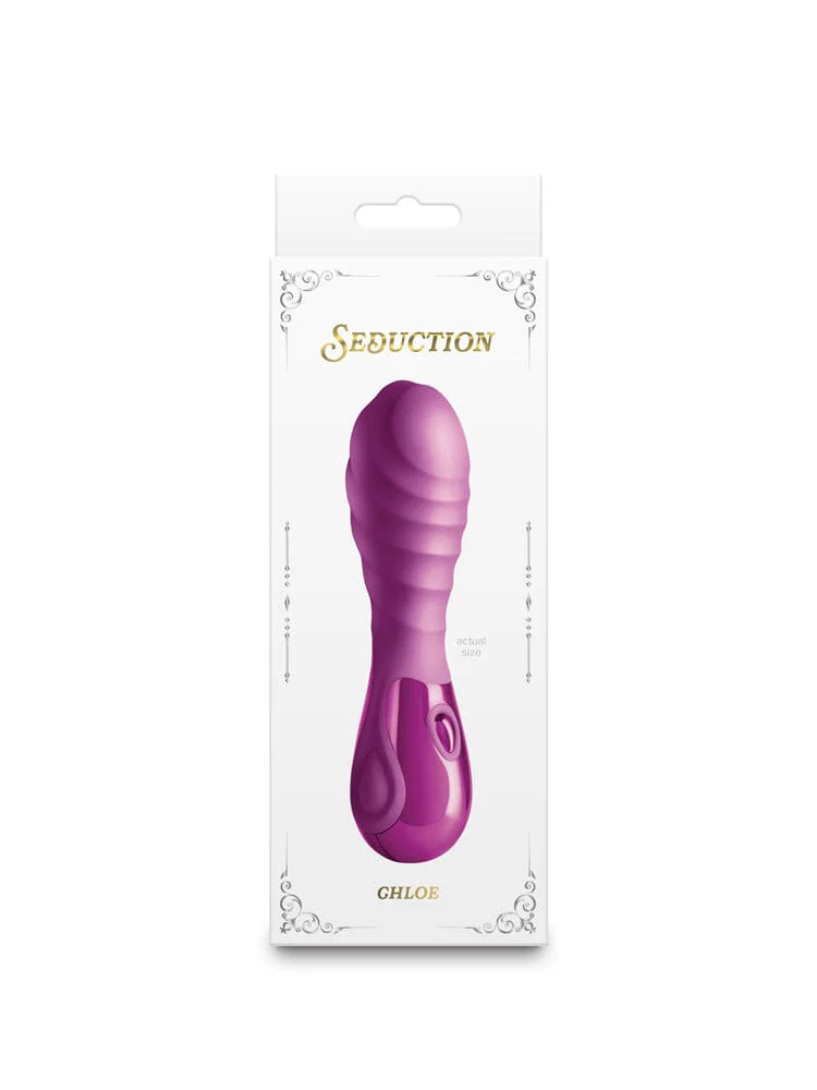 Seduction Chloe Metallic Purple Classic Silicone Vibrator - Image 2