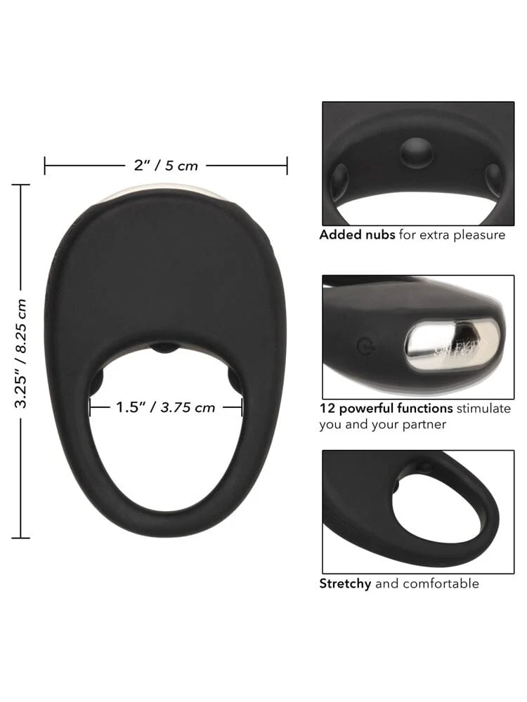 Silicone Rechargeable Couples Pleasure Ring - Image 2