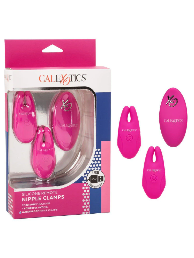Silicone Rechargeable Remote Nipple Clamps - Image 3