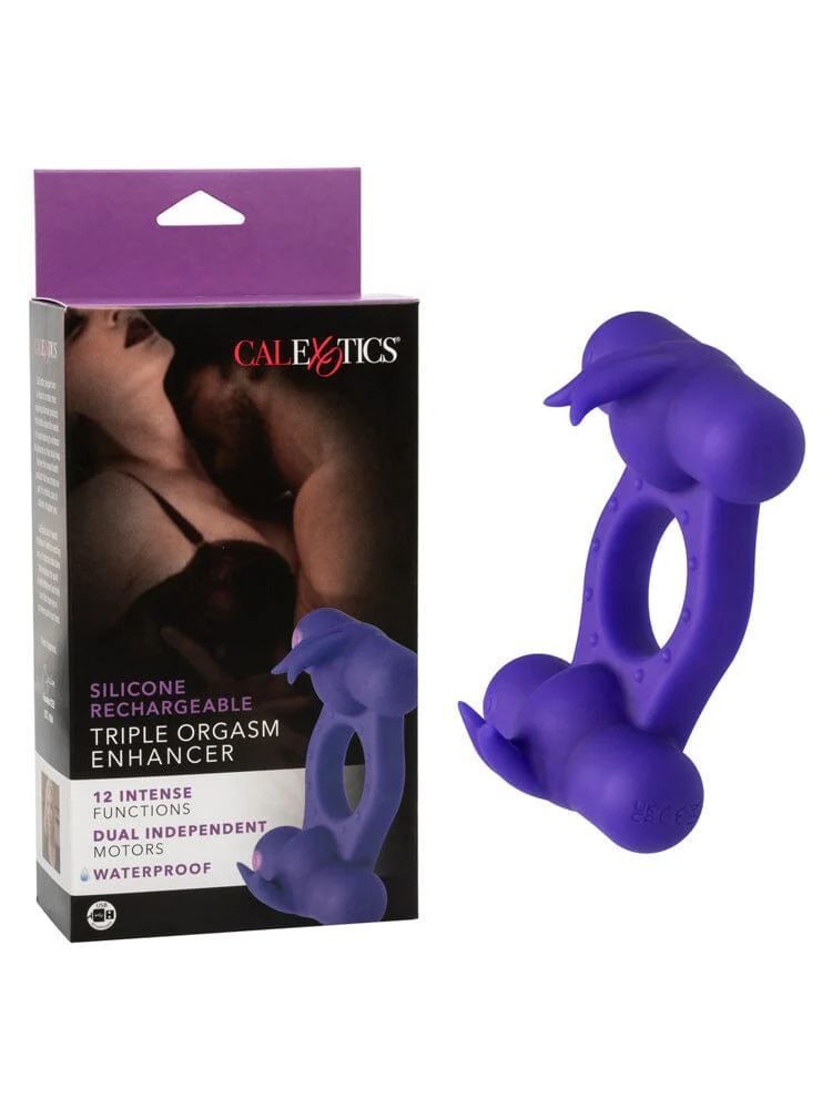 Silicone Rechargeable Triple Orgasm Ring - Image 4