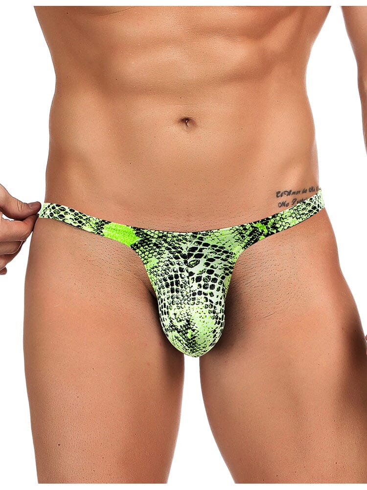 Snakeskin Pattern Men's Thong - L/XL - Image 2