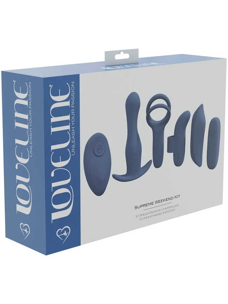 Loveline Silicone Supreme Weekend Remote Bullet Vibrator Kit - Image 2