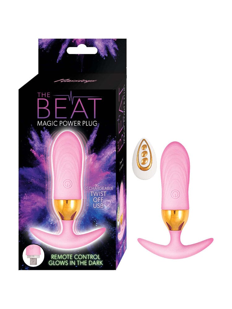 The Beat Remote Magic Power Pink Vibrating Butt Plug - Image 2