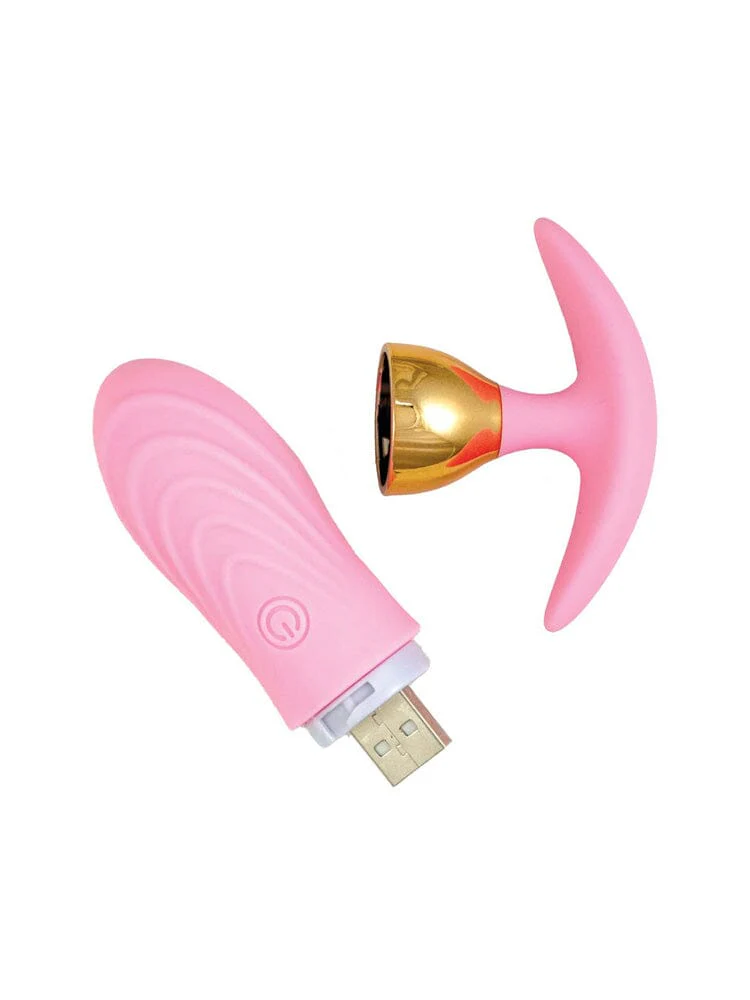 The Beat Remote Magic Power Pink Vibrating Butt Plug - Image 3