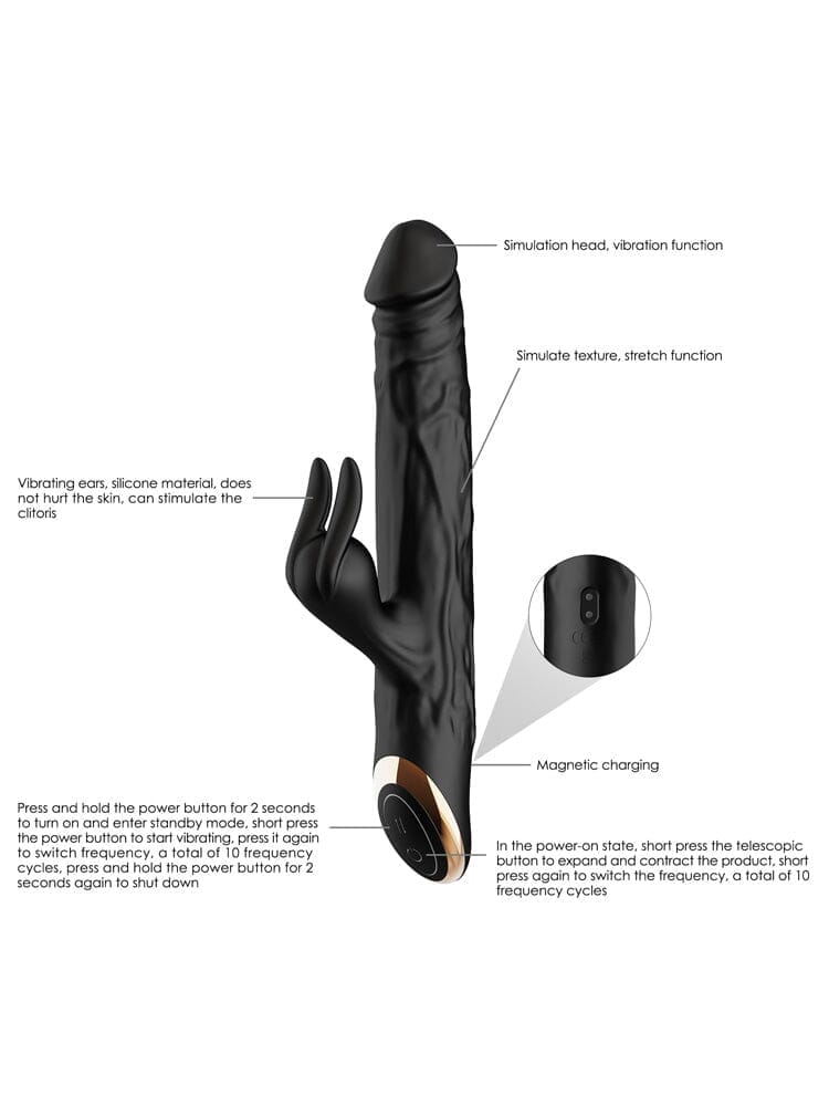 Terry II Thrusting Dildo Vibrator - Image 3