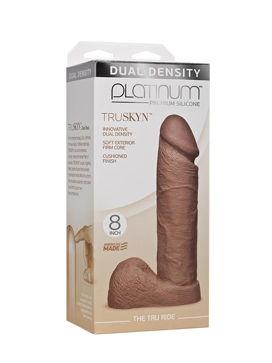 TruSkyn Tru Ride Platinum Silicone Dildo - Image 12