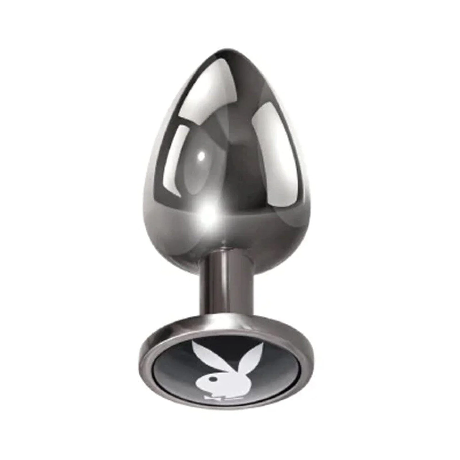 Tux Playboy Bunny Logo Metal Butt Plug