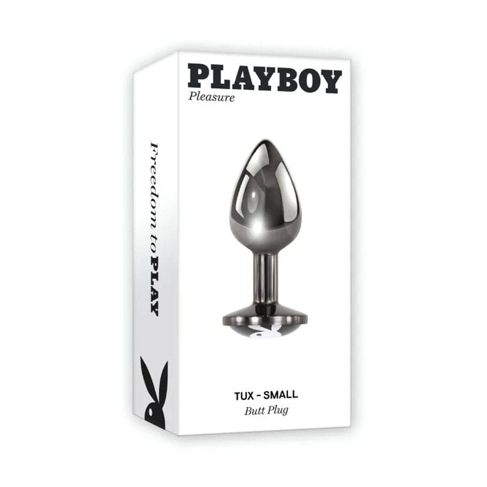 Tux Playboy Bunny Logo Metal Butt Plug - Image 2