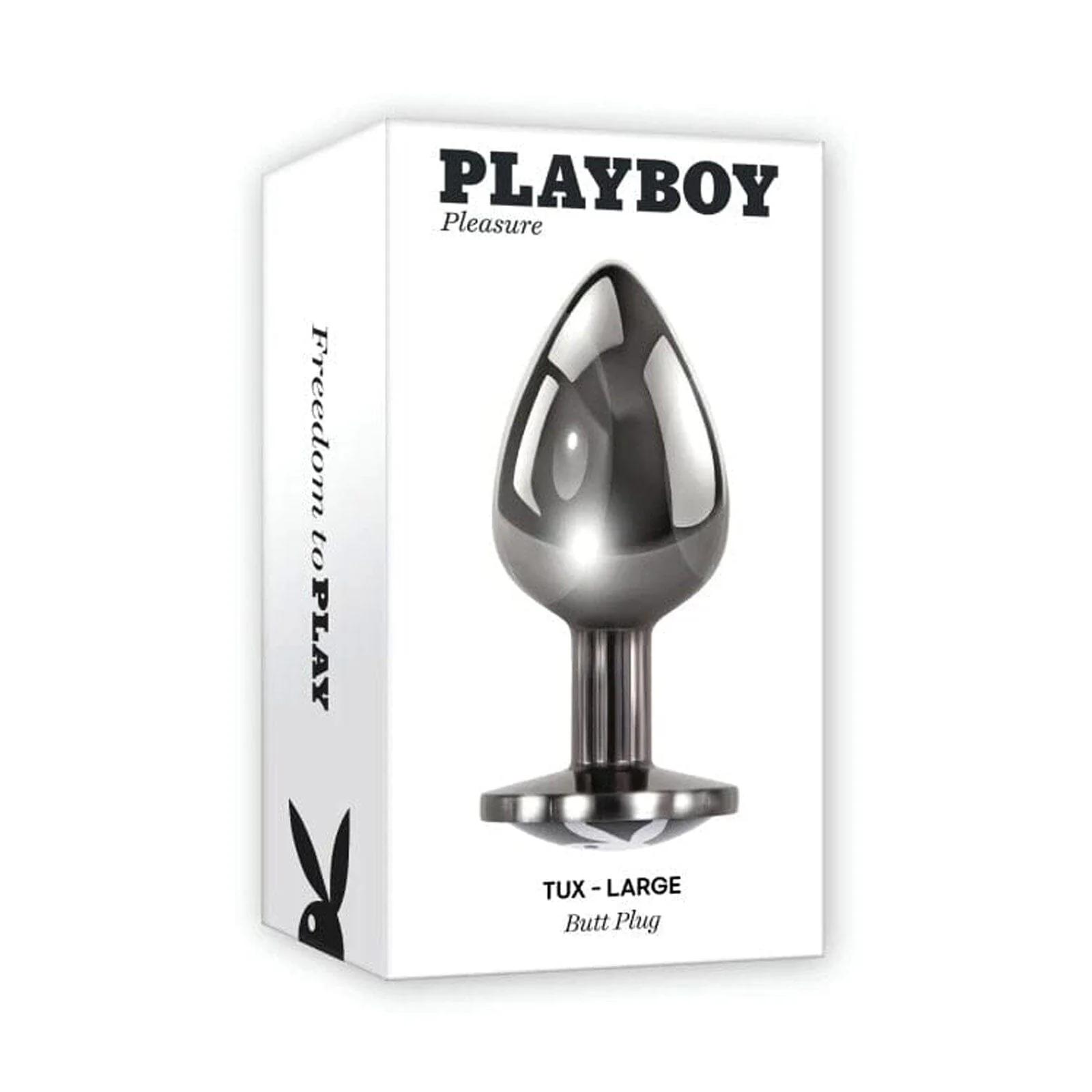 Tux Playboy Bunny Logo Metal Butt Plug - Image 4