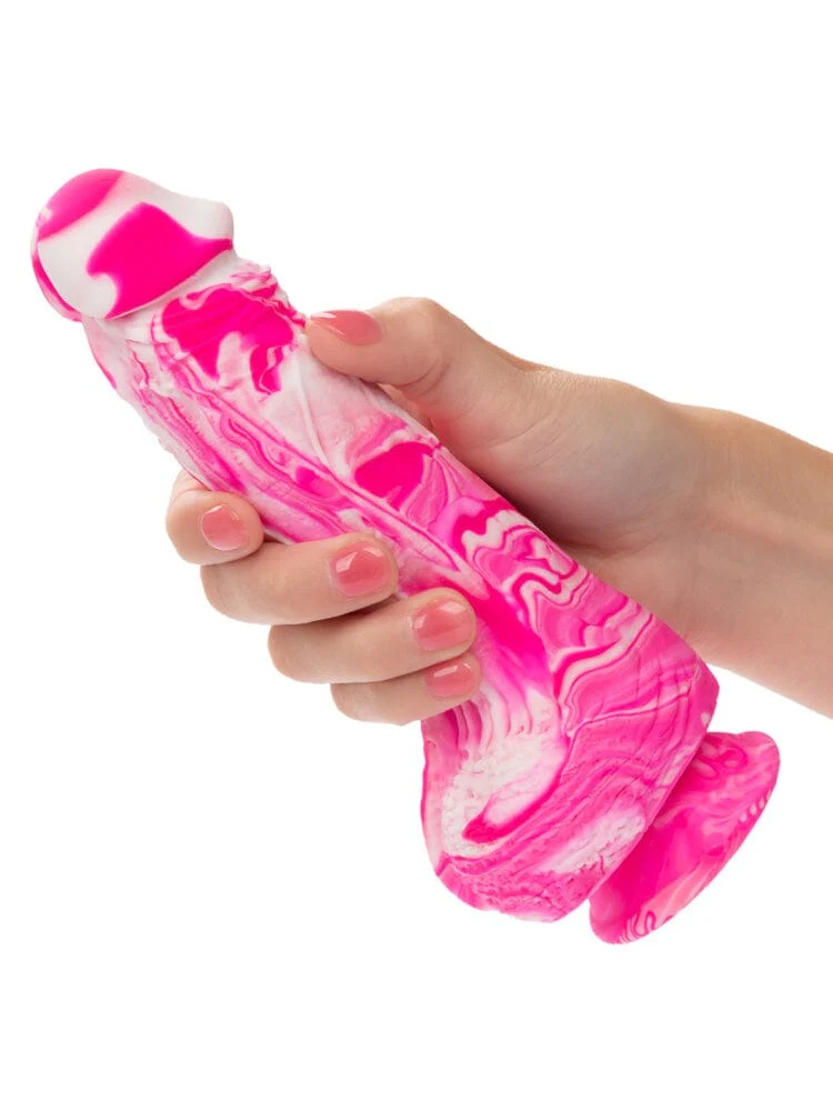 Twisted Love Liquid Silicone Life-Like Pink Twisted Dong