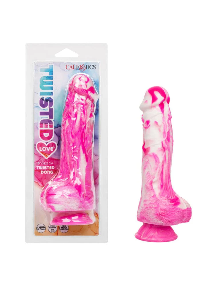 Twisted Love Liquid Silicone Life-Like Pink Twisted Dong - Image 2
