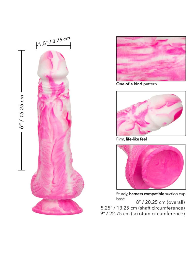 Twisted Love Liquid Silicone Life-Like Pink Twisted Dong - Image 3