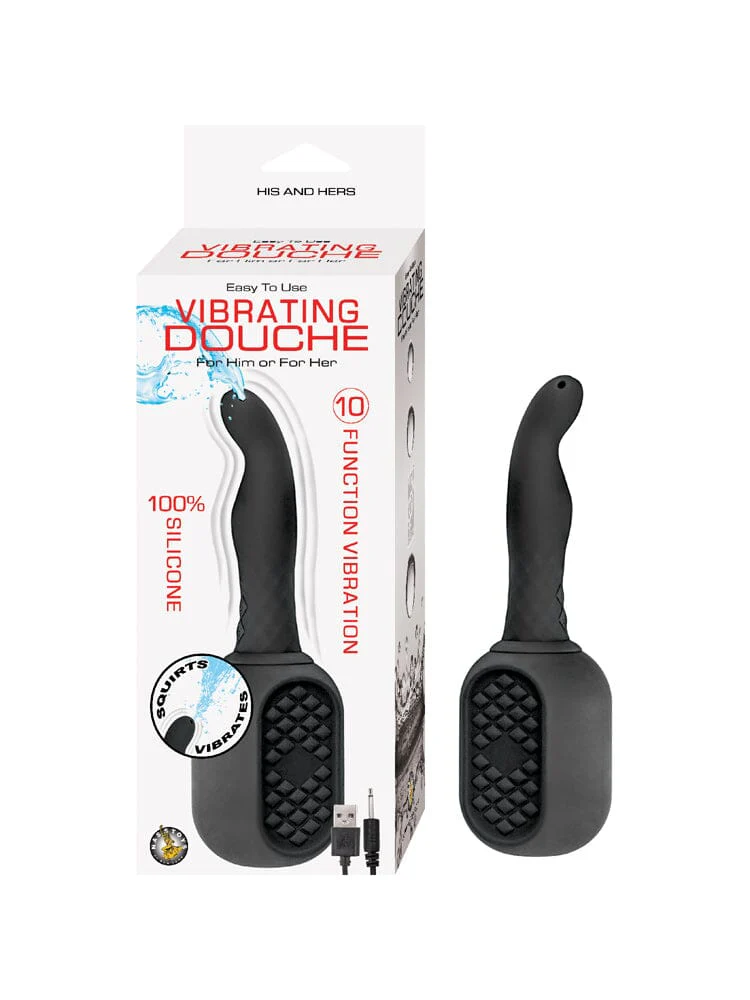 Vibrating Silicone Anal Douche - Image 4