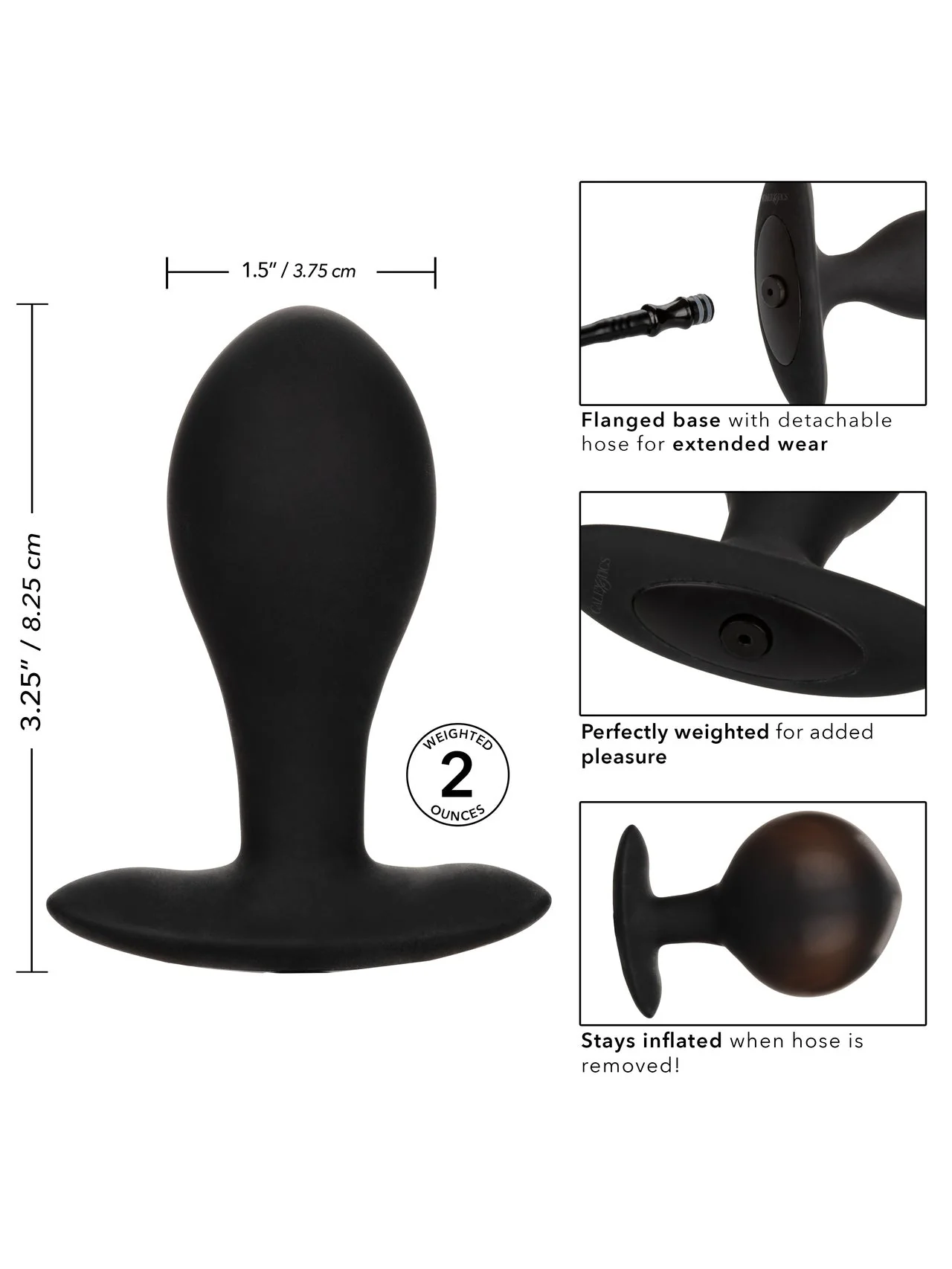 Weighted Silicone Inflatable Anal Probe - Image 4
